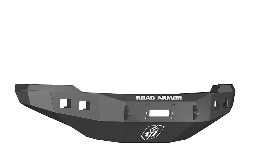 Road Armor Bumper, Stealth, One Piece Design, Mounting Hardware Included, Without Grille Guard, With Winch Mount, With Shackle Mounts – 382R0B