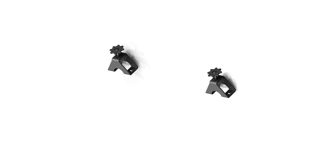 Road Armor Jack Mount, Treck HD, For Use on Treck Bed Racks, Mounts 1 High Lift Jack, Black, Steel – 500BRS-HLM