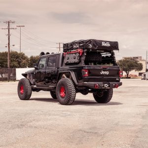 Road Armor Jack Mount, Treck HD, For Use on Treck Bed Racks, Mounts 1 High Lift Jack, Black, Steel – 500BRS-HLM