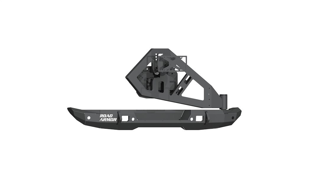 Road Armor Bumper, Stealth, One Piece Design, Mid Width, Mounting Hardware Included, Without Winch Mount, With Shackle Mounts – 5182R1B-TC
