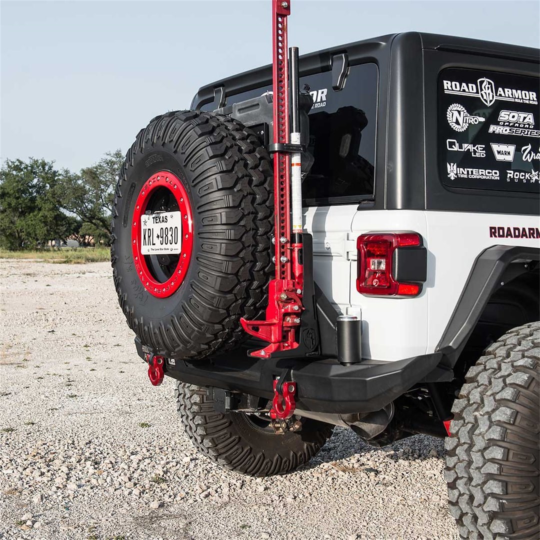 Road Armor Bumper, Stealth, One Piece Design, Mid Width, Mounting Hardware Included, Without Winch Mount, With Shackle Mounts – 5182R1B-TC