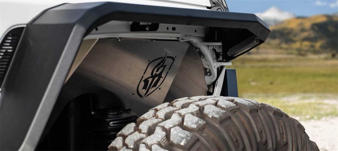 Road Armor Inner Fender, Stealth, Raw, Stainless Steel, Set of 2 – 518LFF0Z
