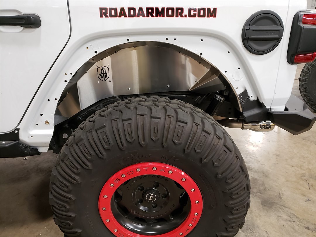 Road Armor Inner Fender, Stealth, Raw, Stainless Steel, Set of 2 – 518LFR0Z