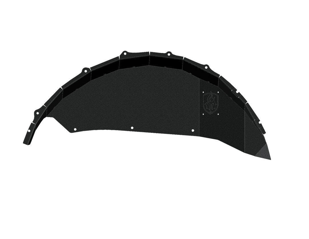 Road Armor Inner Fender, Stealth, Powder Coated, Texture Black, Steel – 518LFRSB