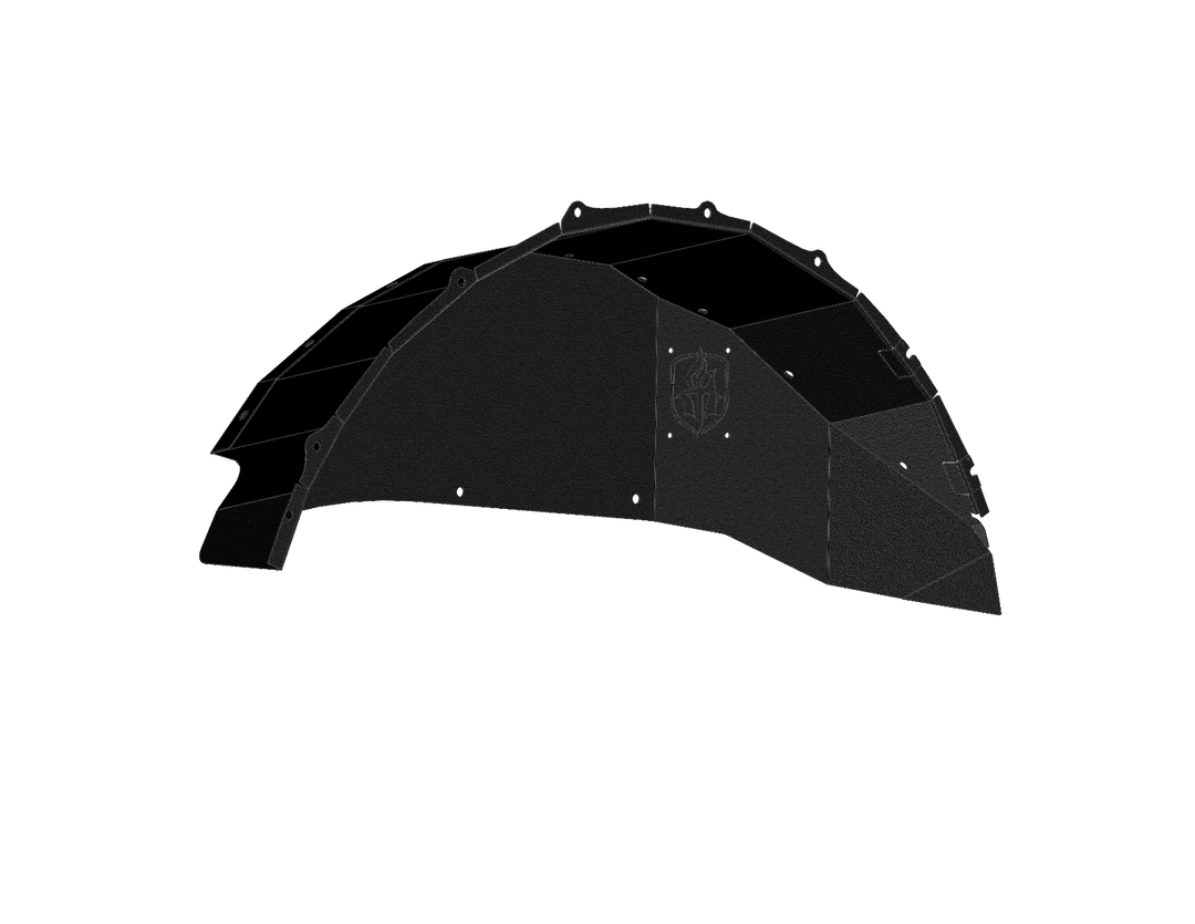 Road Armor Inner Fender, Stealth, Powder Coated, Texture Black, Steel – 518LFRSB