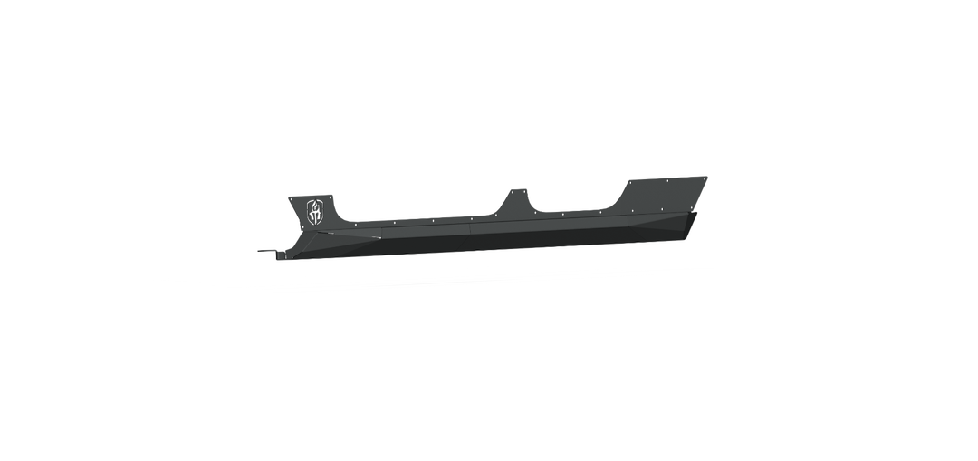 Road Armor Rocker Panel, Stealth, Powder Coated, Black, Steel – 520ARG4B