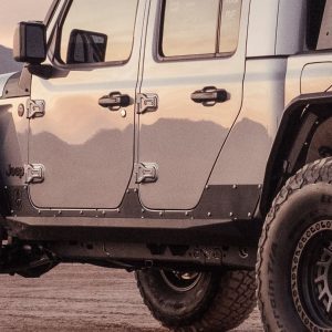 Road Armor Rocker Panel, Stealth, Powder Coated, Black, Steel – 520ARG4B
