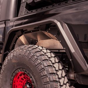 Road Armor Inner Fender, Stealth, Raw, Stainless Steel, Set of 2 – 520LFR0Z