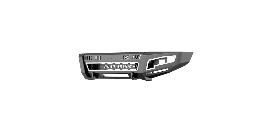 Road Armor Bumper, Identity, Multi-Piece Kit, Mounting Hardware Included, With Shackles, Wide End Pods, Light Pod X3 Cube – 6172DF-B0-P2-MR-BH-B