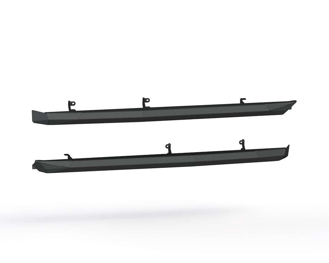 Road Armor Rocker Panel Guard, Stealth, Powder Coated, Satin Black, Steel – 6213ARG4B