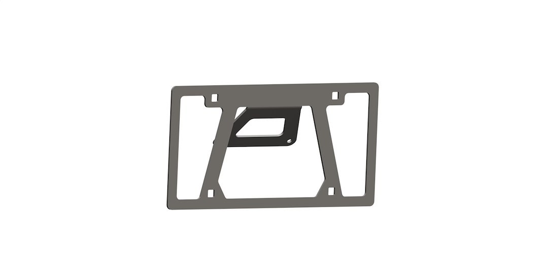 Road Armor License Plate Bracket, Identity, Front, Textured Black – LPB-iD