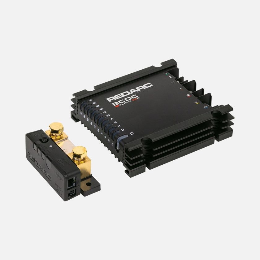 Redarc Battery Charger, Alpha50 R, For 12 Volt Vehicle Systems, Charges from Solar and Alternator – BCDC12050R