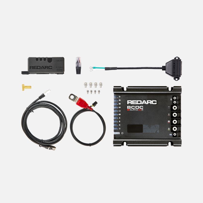 Redarc Battery Charger, Alpha50 R, For 12 Volt Vehicle Systems, Charges from Solar and Alternator – BCDC12050R