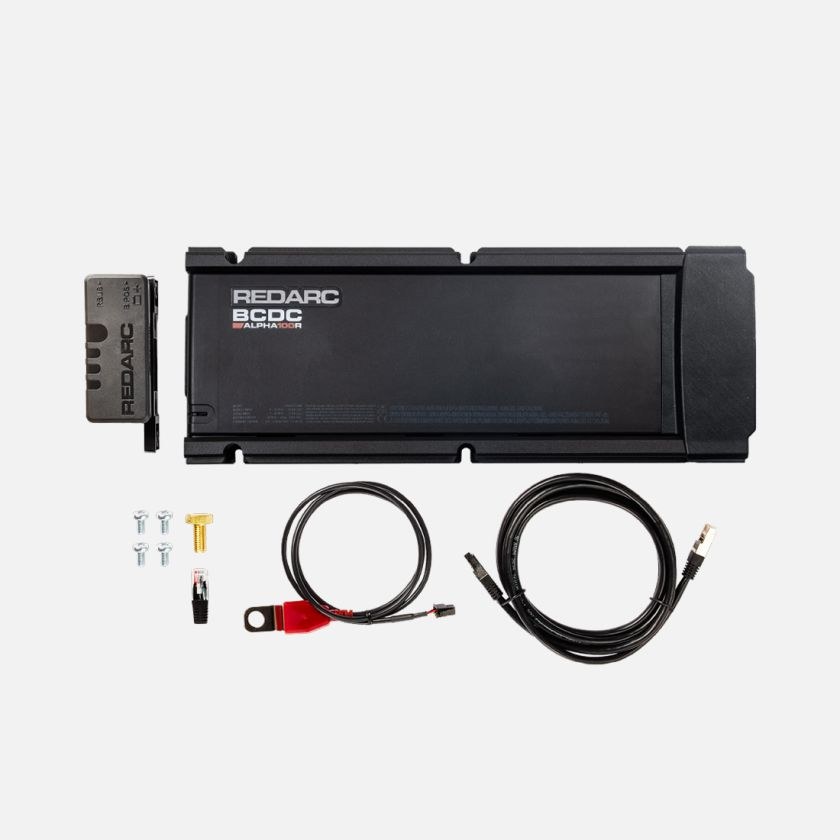 Redarc Battery Charger, Alpha100 R, For 12 Volt Vehicle Systems, Charges from Solar and Alternator – BCDC12100R