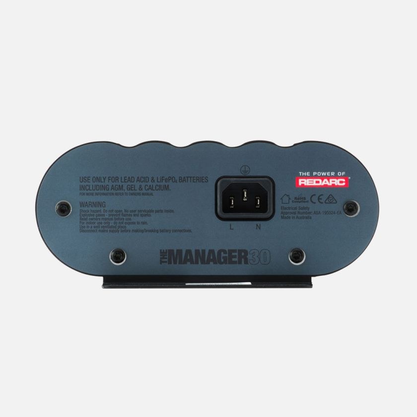 Redarc Battery Charger Controller, Manager30, Use to Charge and Maintain Auxiliary Batteries, 520 Watt – BMS1230S3-NA