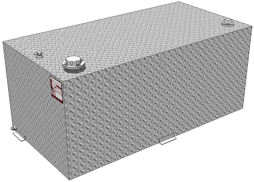 Rds Mfg Inc Liquid Transfer Tank, DOT Approved, Gasoline or Diesel, 95 Gallon Capacity, Rectangle – 74776