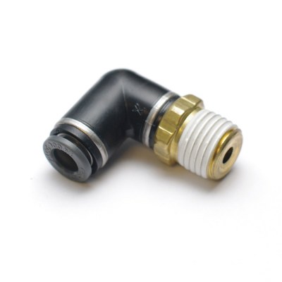 Ridetech Adapter Fitting, 1/4 Inch NPT X 3/8 Inch Tube Swivel Elbow, Single – 31956201