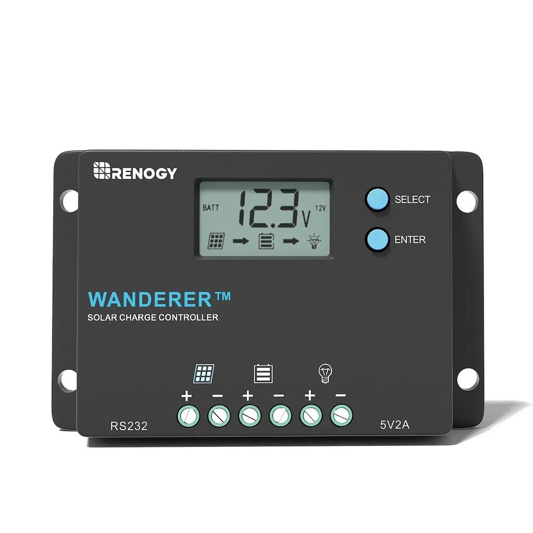 Renogy Battery Charger Controller, Wanderer – RNG-CTRL-WND10-G1-US