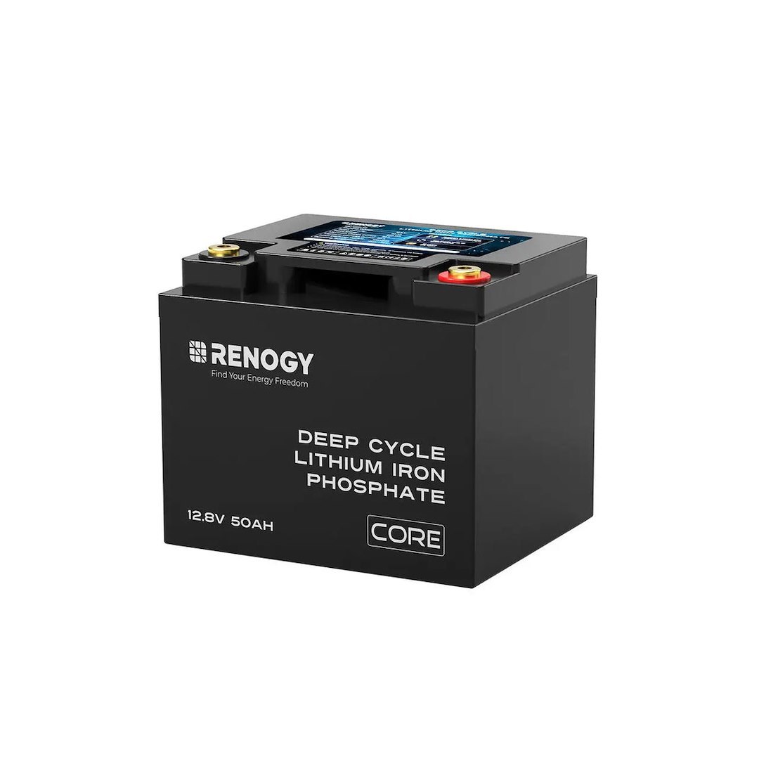 Renogy Battery, Core Series, Group U1, 12 Volt, Top Terminals, Lithium Iron Phosphate Style (LiFePO4), Deep Cycle Battery – RBT1250LFP-G1-US