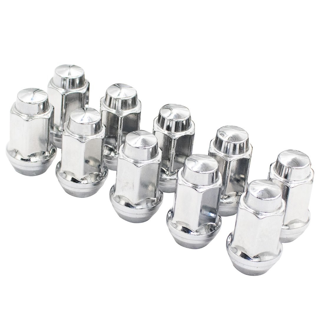 Revolution Gear & Axle Lug Nut, 1/2 Inch-20 Thread Size, 60 Degree Conical Bulge, Acorn, 1.61 Inch Overall Length, 3/4 Inch Hex Size – 16KX42