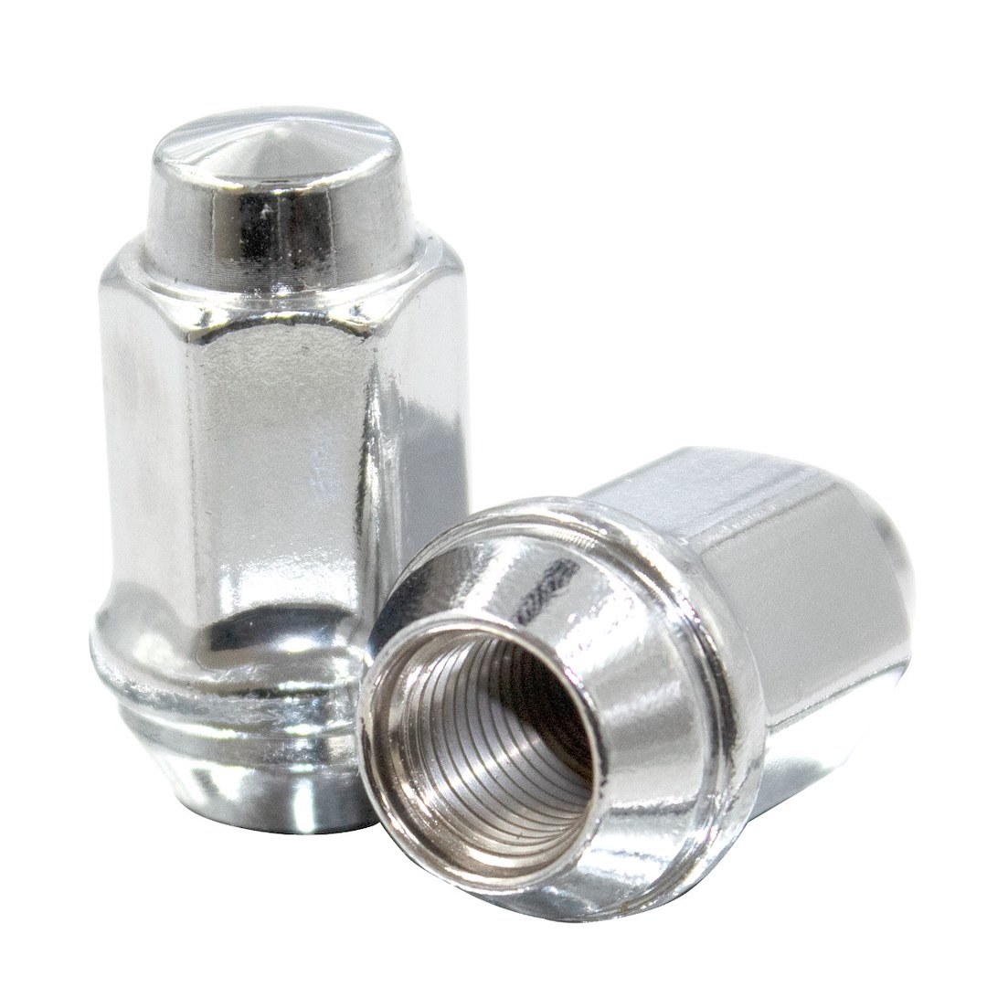 Revolution Gear & Axle Lug Nut, 1/2 Inch-20 Thread Size, 60 Degree Conical Bulge, Acorn, 1.61 Inch Overall Length, 3/4 Inch Hex Size – 16KX42