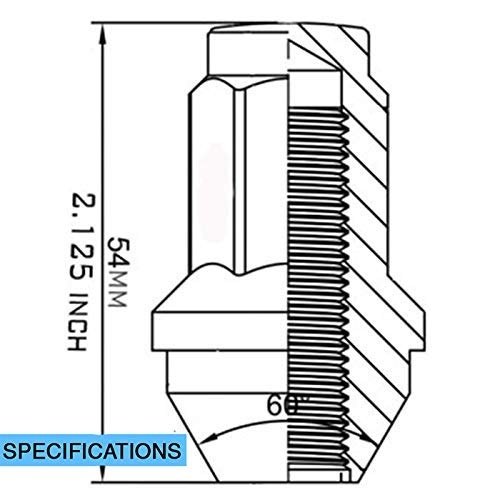 Revolution Gear & Axle Lug Nut, 14 Millimeter X 2.0 Thread Size, 60 Degree Conical Duplex, Acorn Duplex, 2.125 Inch Overall Length – 51KX73