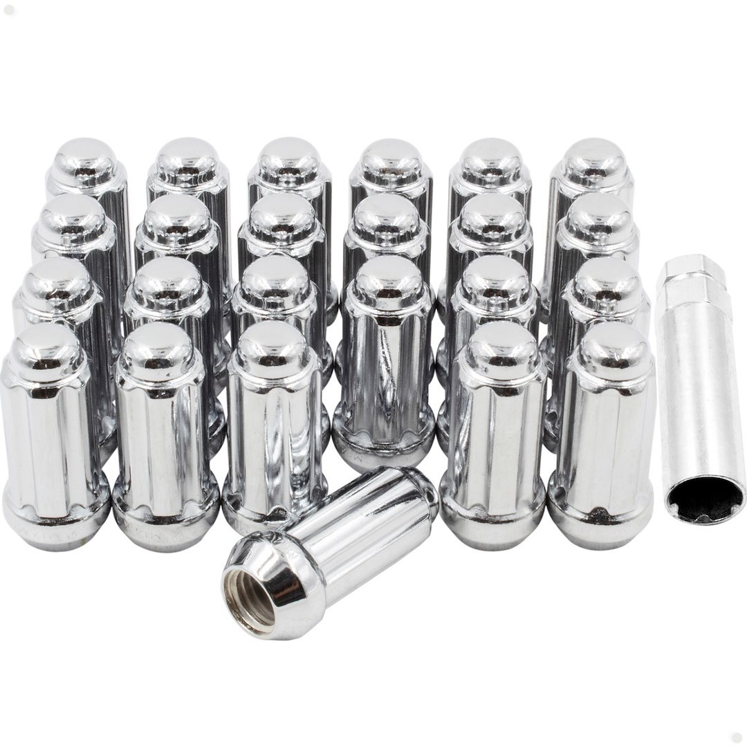 Revolution Gear & Axle Lug Nut, 6 Lug Kit, 14 Millimeter X 1.5 Thread Size, 60 Degree Conical, Spline Drive, Acorn, 1.90 Inch Overall Length – 63K648