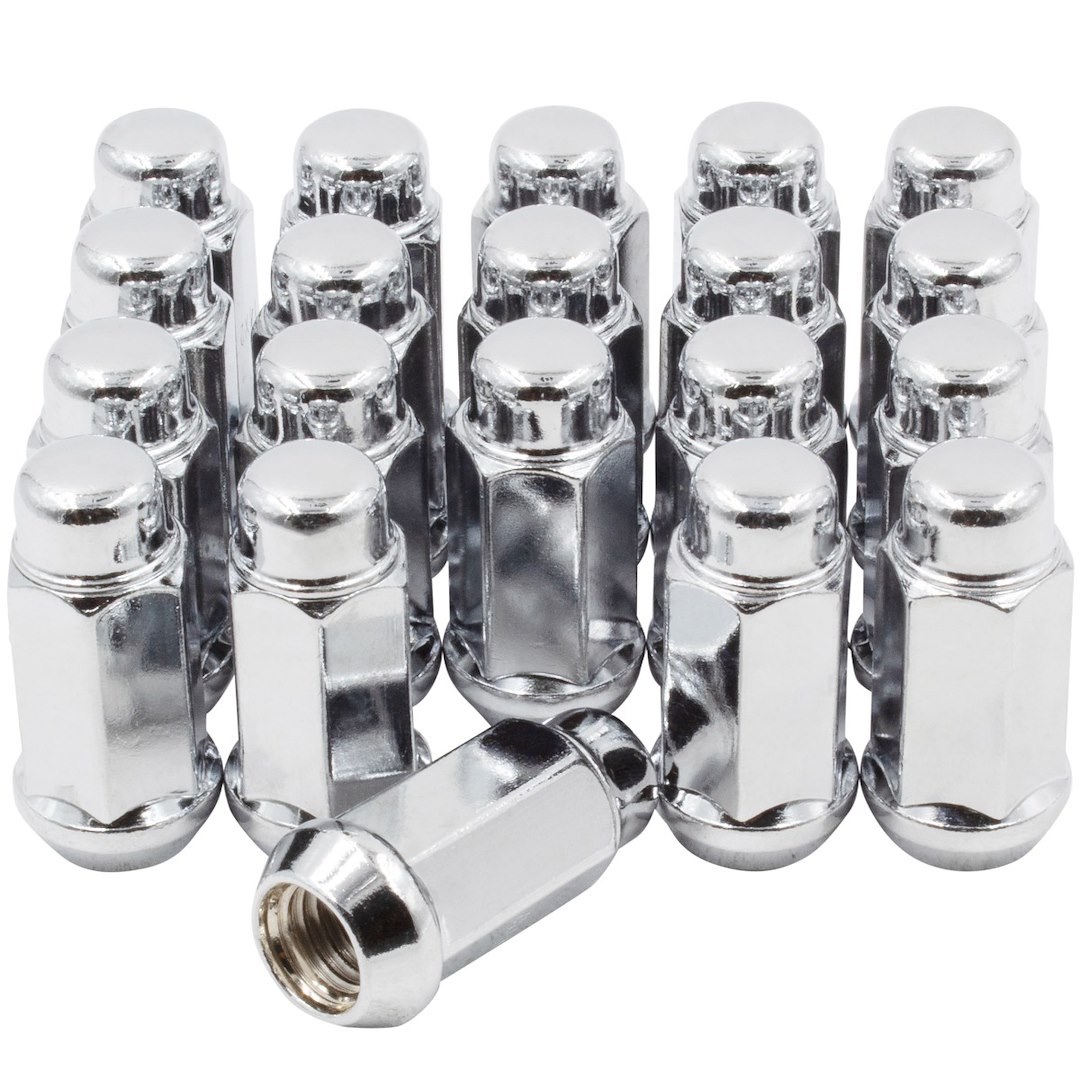 Revolution Gear & Axle Lug Nut, 5 Lug Kit, 1/2 Inch X 20 Thread Size, 60 Degree Conical Bulge, Acorn, 1.90 Inch Overall Length – 70K542