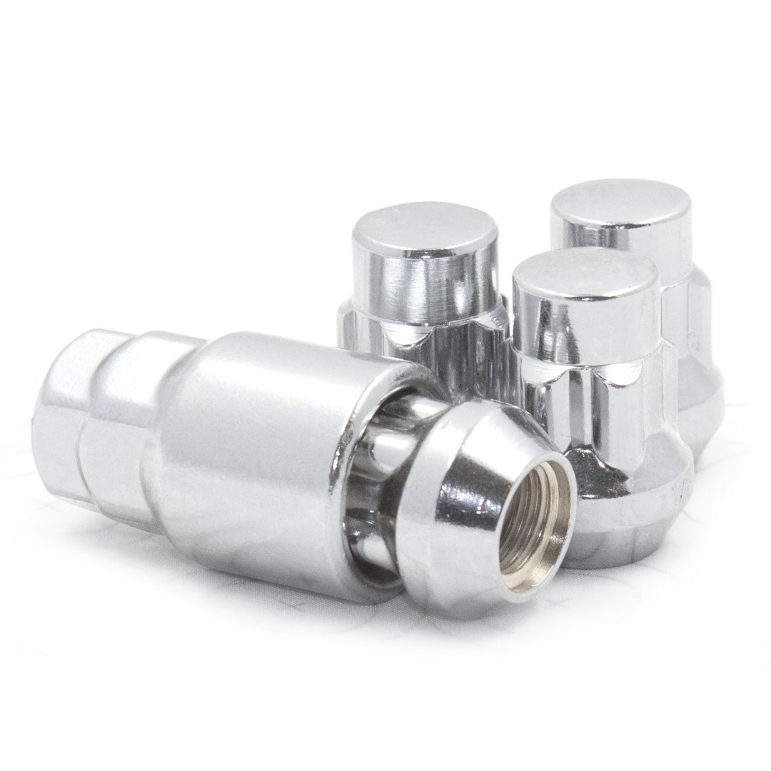 Revolution Gear & Axle Wheel Lock, Lug Nut Lock, 14 Millimeter X 1.5 Thread Size, 60 Degree Conical Bulge, Acorn, 1.26 Inch Overall Length – 741148B