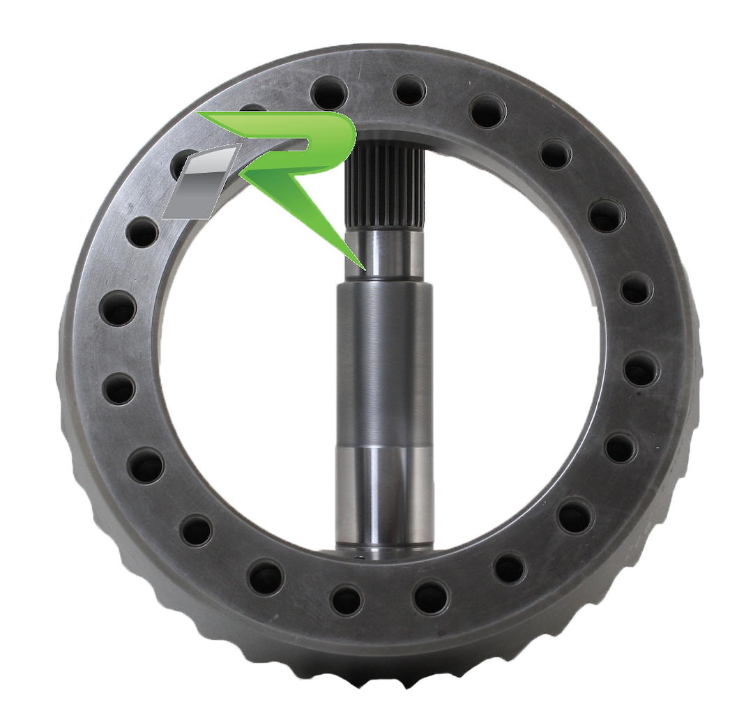 Rev Gear Axl Differential Ring and Pinion, Dana 44 Thick Dual Standard Rotation Axle, 8.5 Inch Ring Gear Diameter, 5.38 Ratio, Steel – D44-538TD