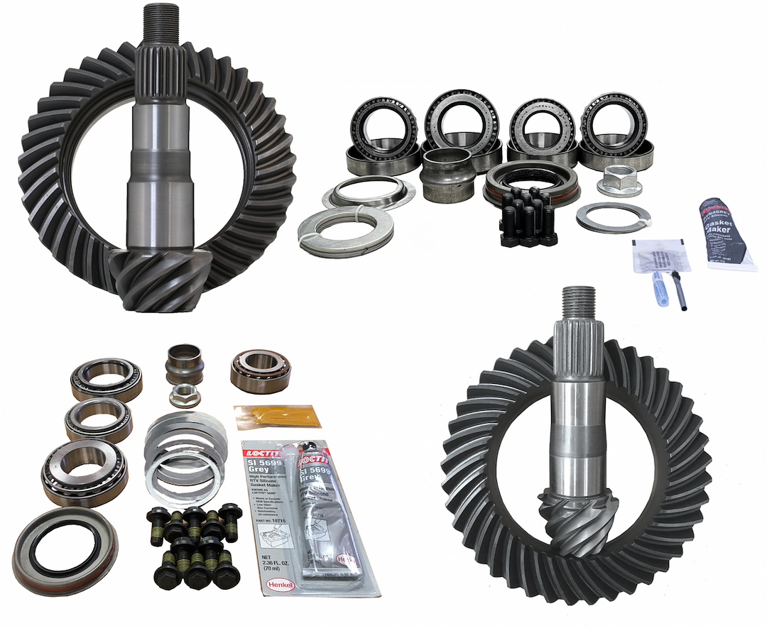 Rev Gear Axl Differential Ring and Pinion, Dana 44 Rear Axle/ Dana 30 Front Axle, 220 Millimeter/ 186 Millimeter, 4.56 Ratio – REV-JL-220/186-456