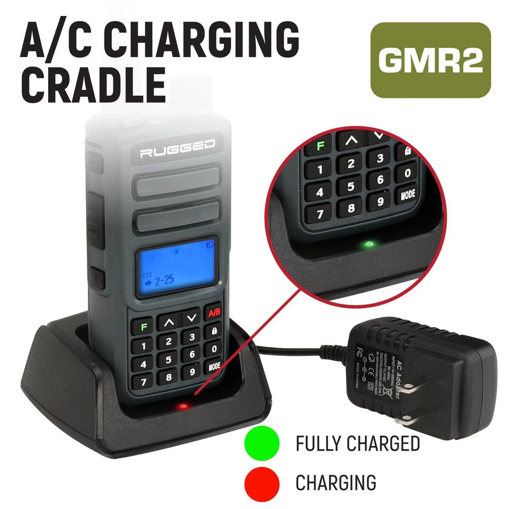 Rugged Radio Gmrs Radio, Handheld, 22 Channels, Weather Channels, Backlit Display – RUGGED-ADVENTURE-PACK