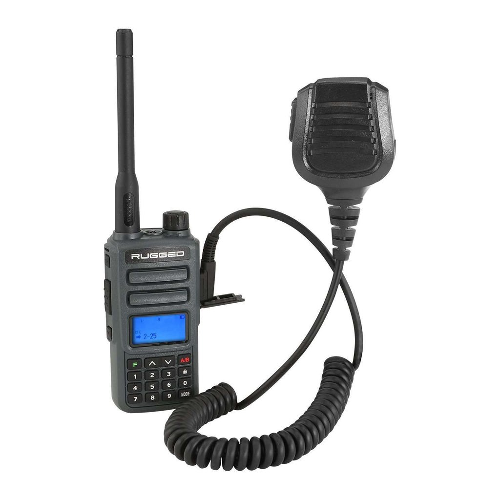 Rugged Radio Gmrs Radio, Handheld, With Antenna, Pa System Portable, Weather Channels, Lcd Display – GMR2-G