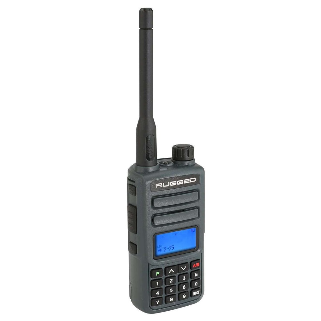 Rugged Radio Gmrs Radio, Handheld, With Antenna, Pa System Portable, Weather Channels, Lcd Display – GMR2-G