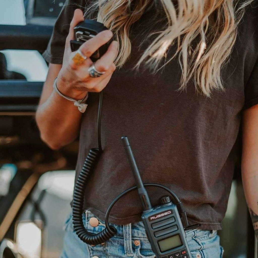 Rugged Radio Gmrs Radio, Handheld, With Antenna, Pa System Portable, Weather Channels, Lcd Display – GMR2-G