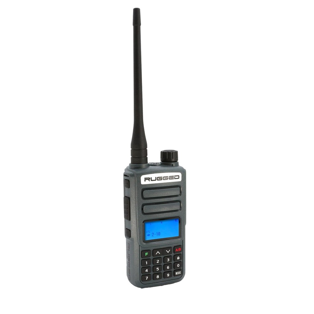 Rugged Radio Gmrs Radio, Handheld, With Antenna, With 22 Memory Channels/ 8 Repeater Channels/ 155 Privacy Codes, Pa System Portable – GMR2-PLUS