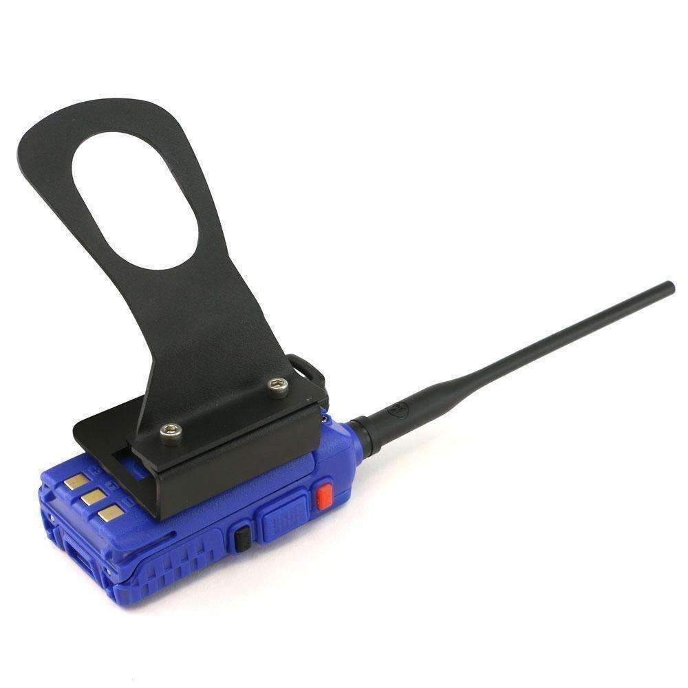 Rugged Radio Gmrs Radio Mount, For V3/ GMR2/ RH-5R Radios, Mounts on Grab Bar, Anodized Finish, Black, With Mounting Hardware – JK-RH-MT
