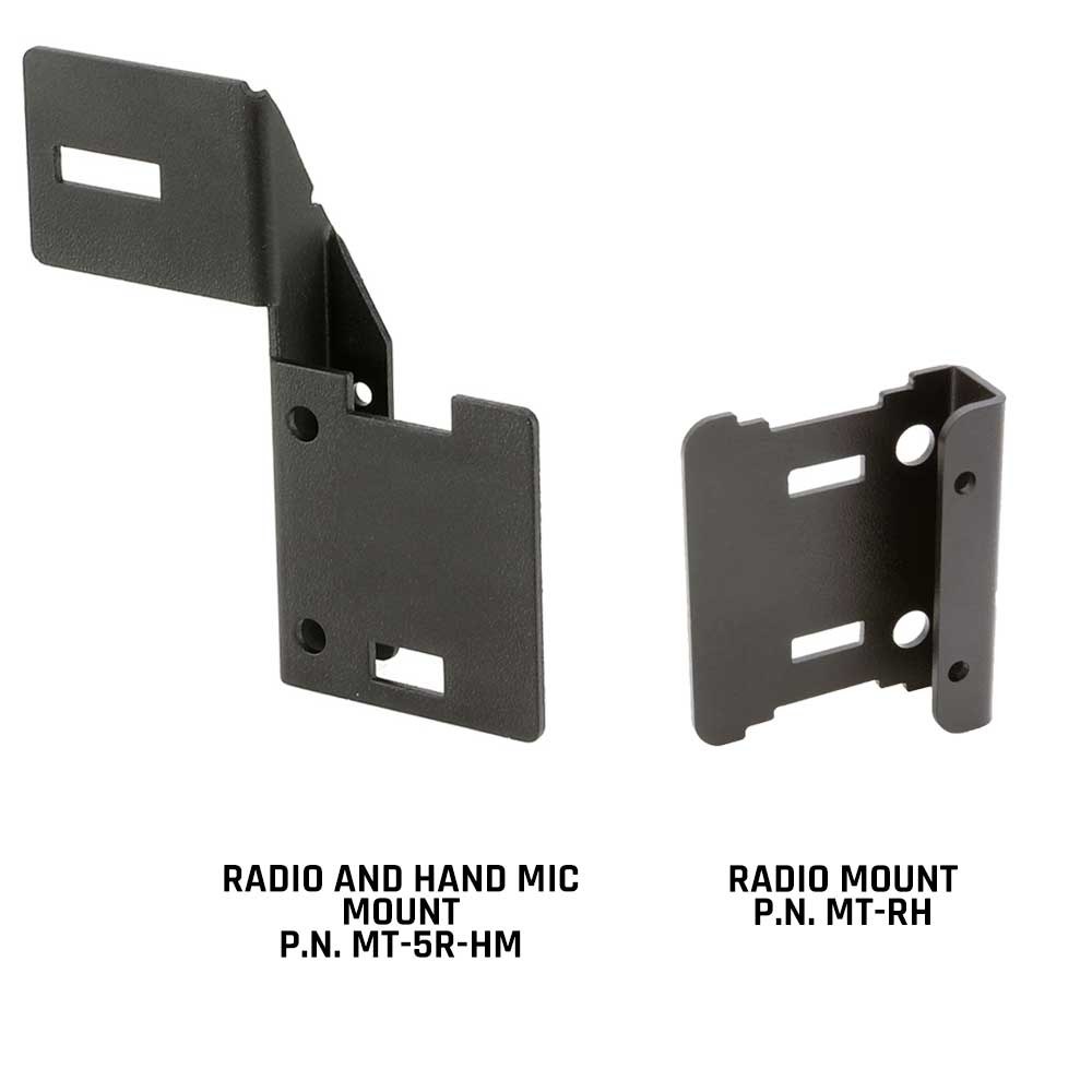 Rugged Radio Gmrs Radio Mount, For V3/ GMR2/ RH-5R Radios, Mounts on Grab Bar, Anodized Finish, Black, With Mounting Hardware – JK-RH-MT