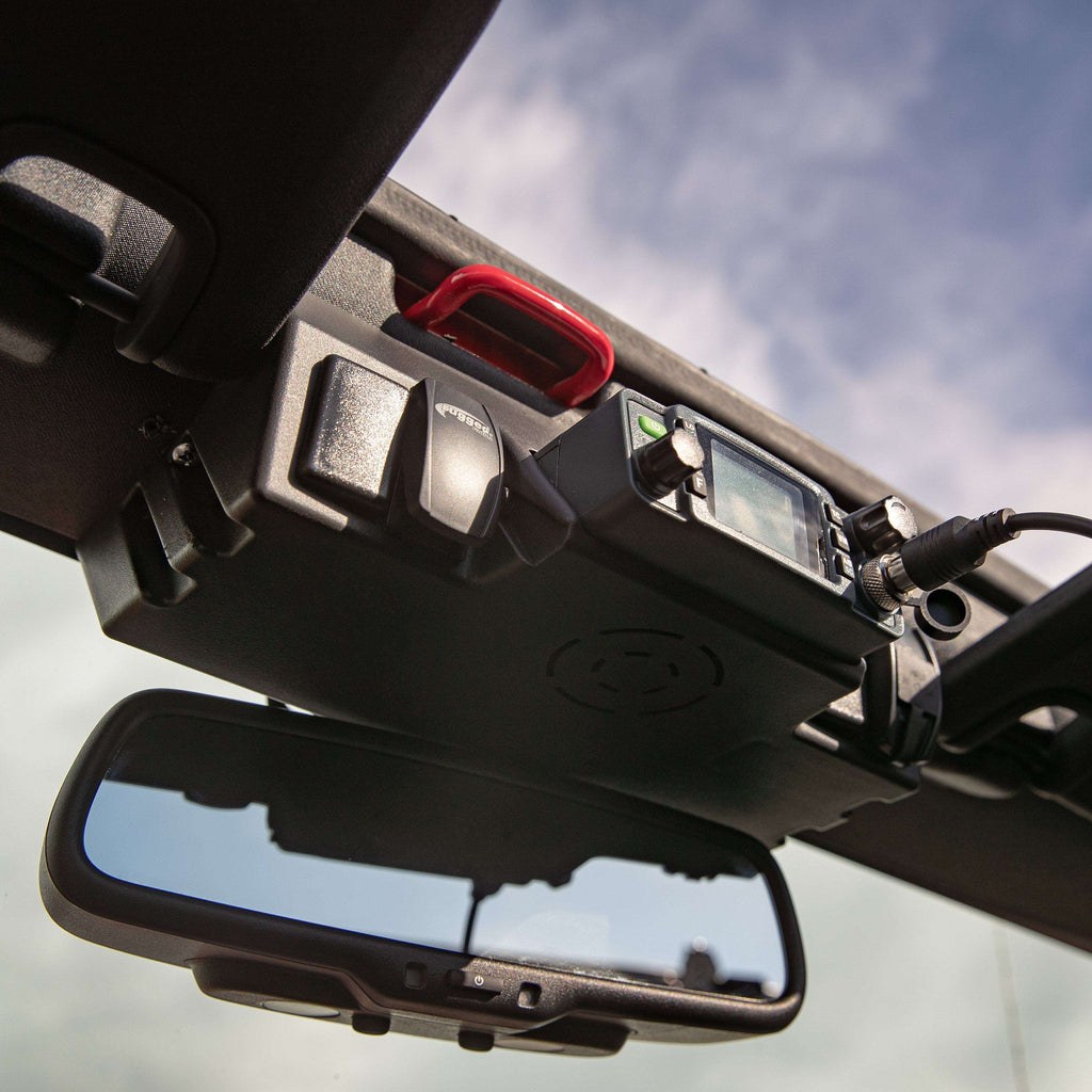 Rugged Radio Gmrs Radio Mount, For GMR25/ ABM25 Radios, Mounts on Upper Windshield, Black – MT-JK-25WP