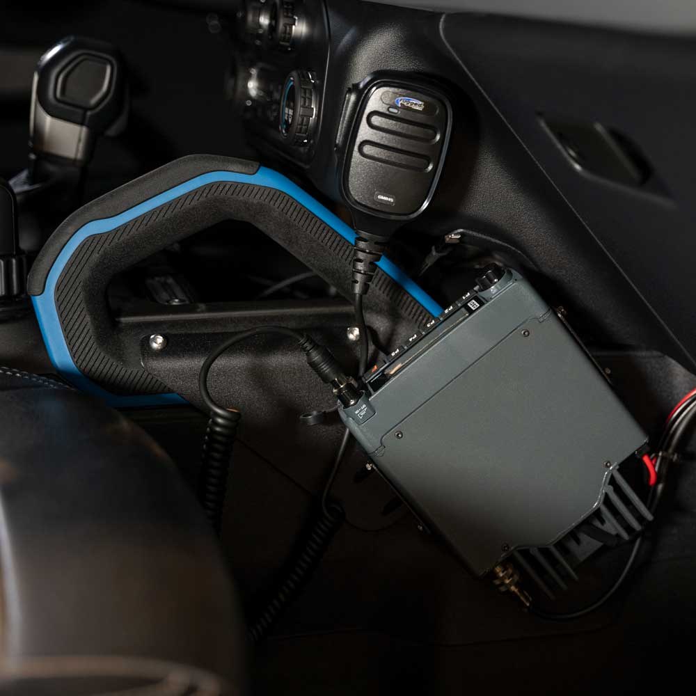 Rugged Radio Gmrs Radio Mount, For GMR25/ GMR45/ M1/ Rdm-Db/ RM60/ Icom F5021/ Kenwood 7360/ ABM25 Radios, Mounts on Grab Bar – MT-RM-BRONCO