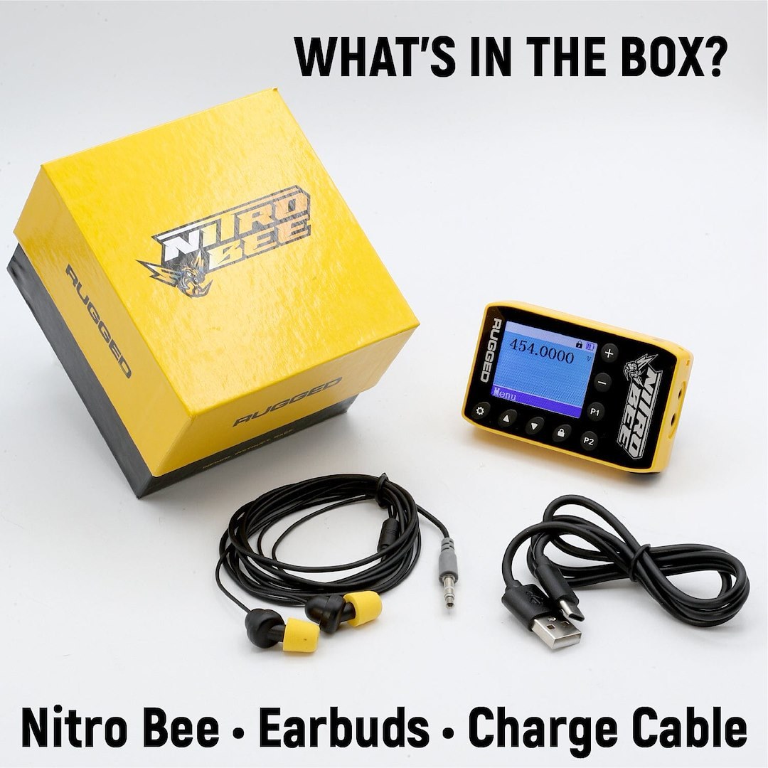 Rugged Radio UHF Radio, Nitro Bee Xtreme, Handheld, 10000 Channels, 400 to 480 Mhz, 1000 Mah Battery Capacity, 1 Watt – NITRO-BEE-X