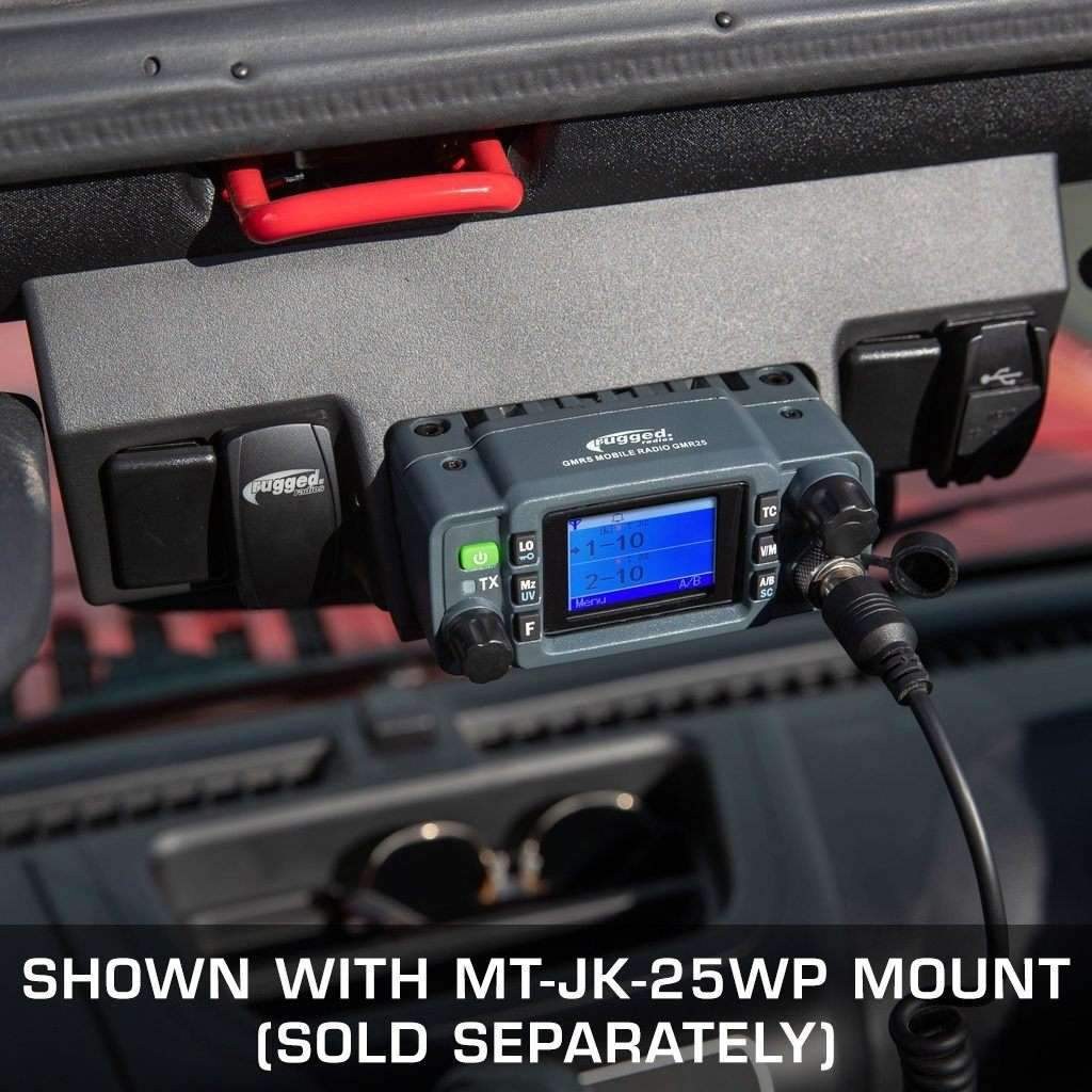 Rugged Radio Gmrs Radio, Mobile, With Point-5 1/2 Wave Gmrs Antenna, Pa System Portable – RK-GMR25
