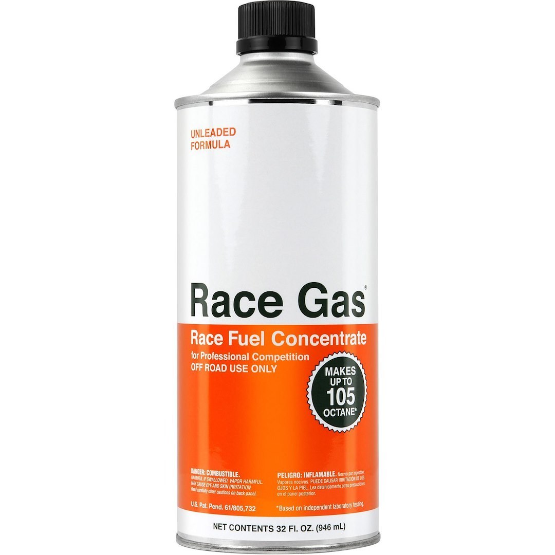 Race Gas Octane Booster, Used to Boost Octane Ranging 100 to 105/ for 87 to 93 Octane Gas, 32 Ounce Bottle, Single – 100032