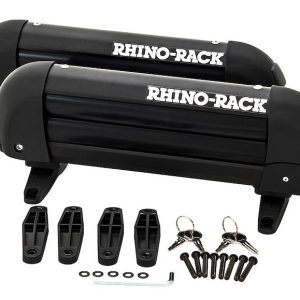 Rhino-Rack Ski Carrier – Roof Rack Kit, Carries Up to 2 Pairs of Skis/ 1 Narrow Snowboard, Lockable – 572