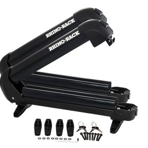 Rhino-Rack Ski Carrier – Roof Rack Kit, Carries Up to 3 Pairs of Skis/ 2 Narrow Snowboard, Lockable – 573