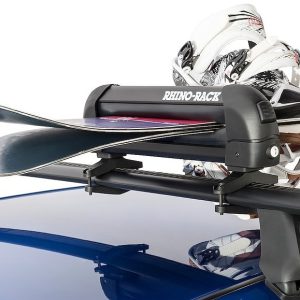 Rhino-Rack Ski Carrier – Roof Rack Kit, Carries Up to 3 Pairs of Skis/ 2 Narrow Snowboard, Lockable – 573