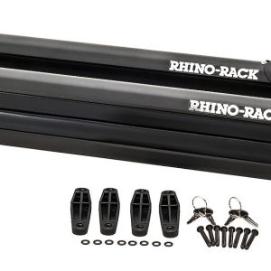 Rhino-Rack Ski Carrier – Roof Rack Kit, Carries Up to 4 Pairs of Skis/ 2 Narrow Snowboard, Lockable – 574