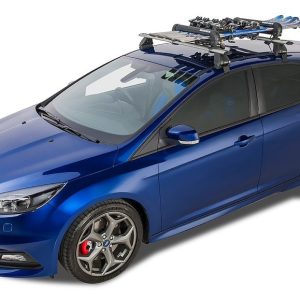 Rhino-Rack Ski Carrier – Roof Rack Kit, Carries Up to 4 Pairs of Skis/ 2 Narrow Snowboard, Lockable – 574