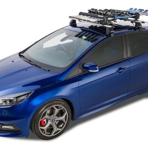 Rhino-Rack Ski Carrier – Roof Rack Kit, Carries Upto 6 Pairs of Skis or 4 Snowboards, Lockable, With 2 Ski Carriers/ 4 Keys/ Mounting Hardware – 576