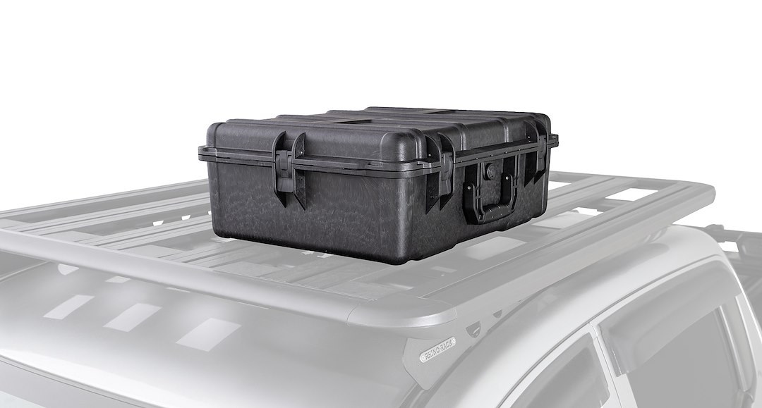 Rhino-Rack Cargo Carrier, Box Style, Compatible with All Rhino-Rack Platforms, 1.7 Cubic Foot Capacity – 61028